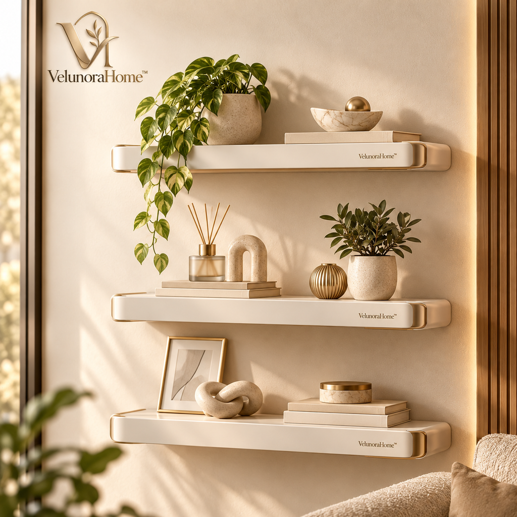 VelunoraHome™ Floating Wall Shelf Set