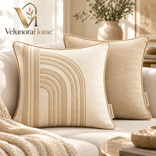 VelunoraHome™ Decorative Cushion Cover Set