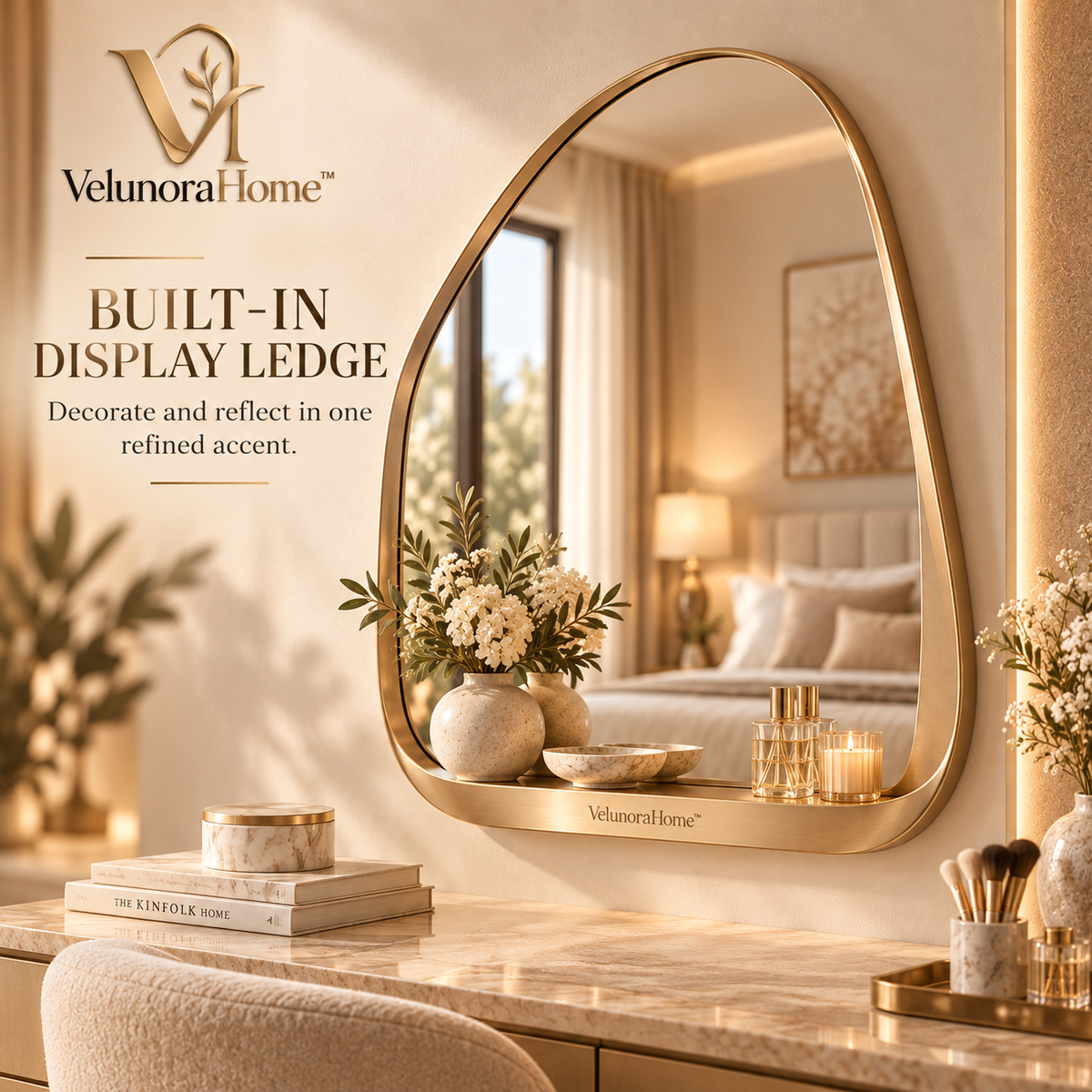 VelunoraHome™ Decorative Mirror Accent