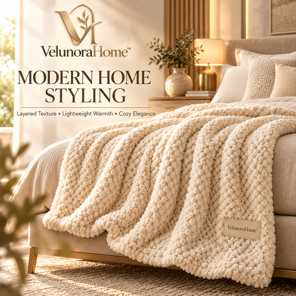 VelunoraHome™ Luxury Soft Throw Blanket