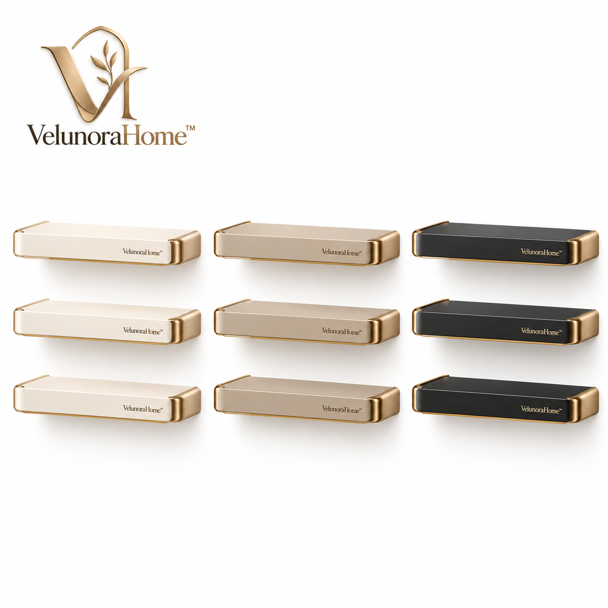 VelunoraHome™ Floating Wall Shelf Set