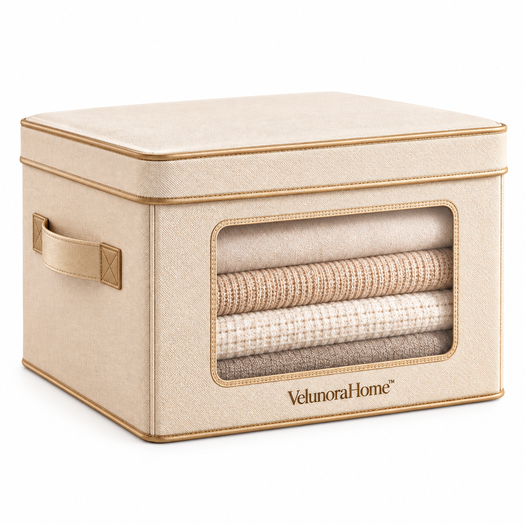 VelunoraHome™ Foldable Closet Storage Box