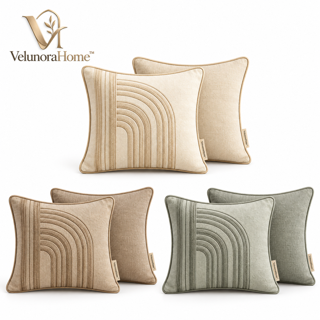 VelunoraHome™ Decorative Cushion Cover Set